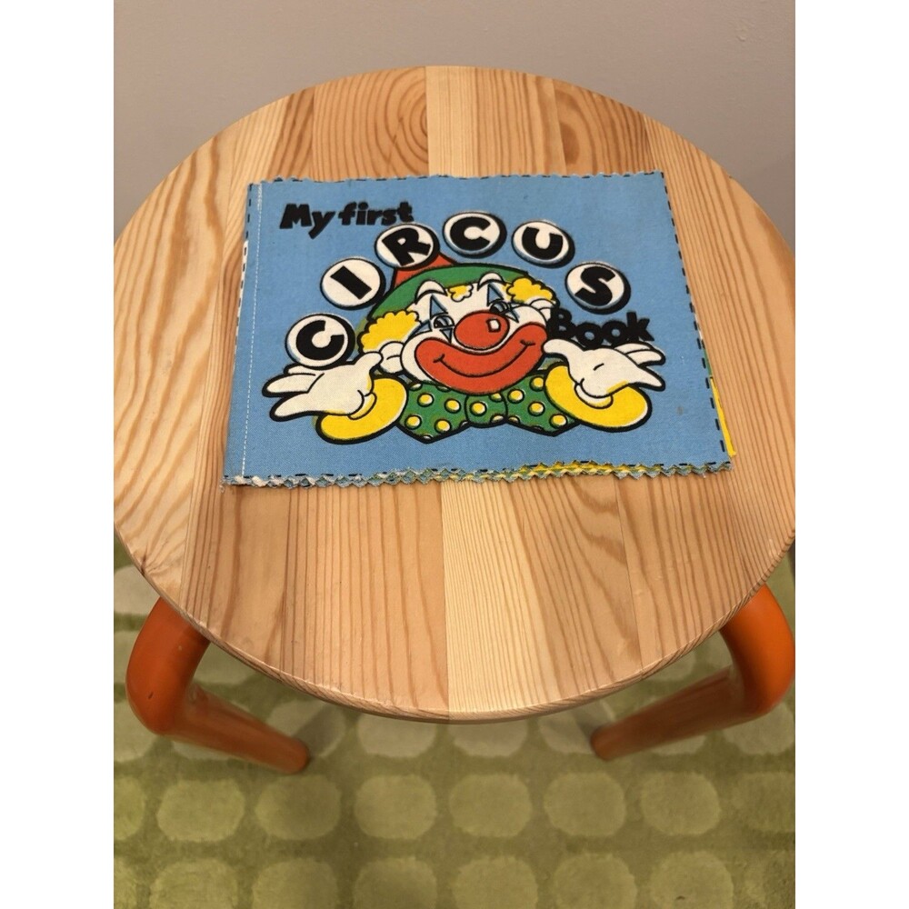 TELE CLOTH RAGBOOKS Circus Cloth Book Blue/Multicolor Learning Hand-Eye